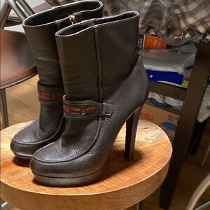 Gucci Heeled Brown Boots